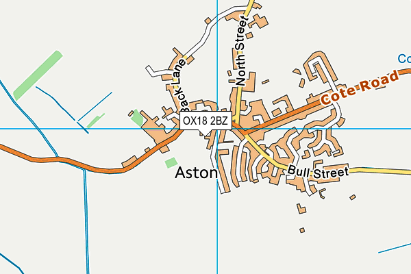 OX18 2BZ map - OS VectorMap District (Ordnance Survey)