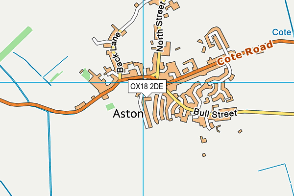 OX18 2DE map - OS VectorMap District (Ordnance Survey)