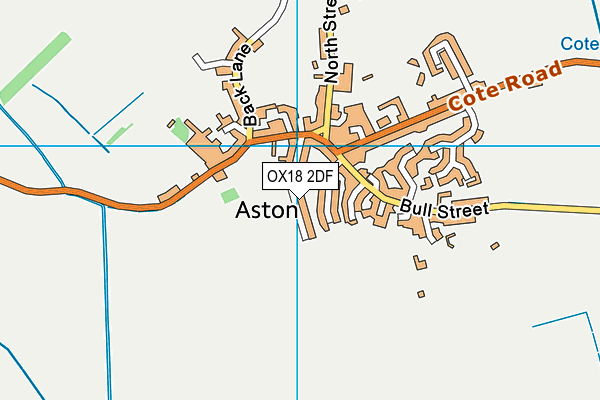 OX18 2DF map - OS VectorMap District (Ordnance Survey)