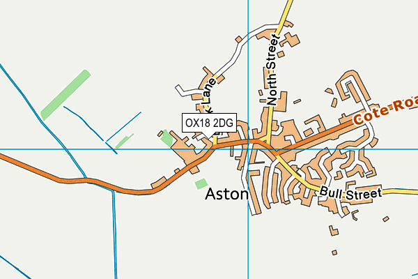 OX18 2DG map - OS VectorMap District (Ordnance Survey)