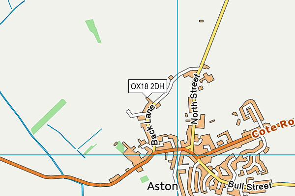 OX18 2DH map - OS VectorMap District (Ordnance Survey)