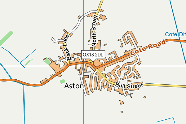 OX18 2DL map - OS VectorMap District (Ordnance Survey)