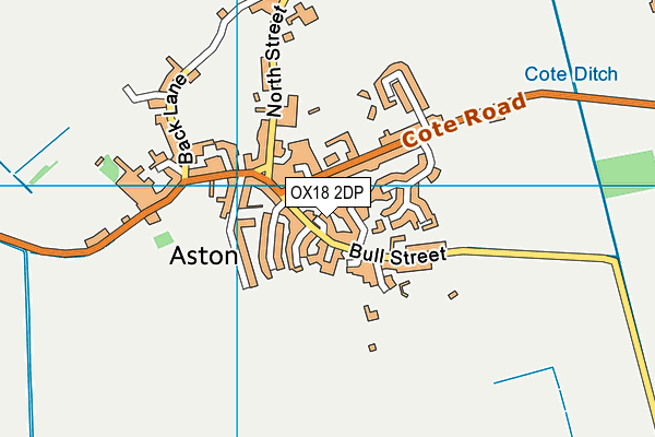 OX18 2DP map - OS VectorMap District (Ordnance Survey)
