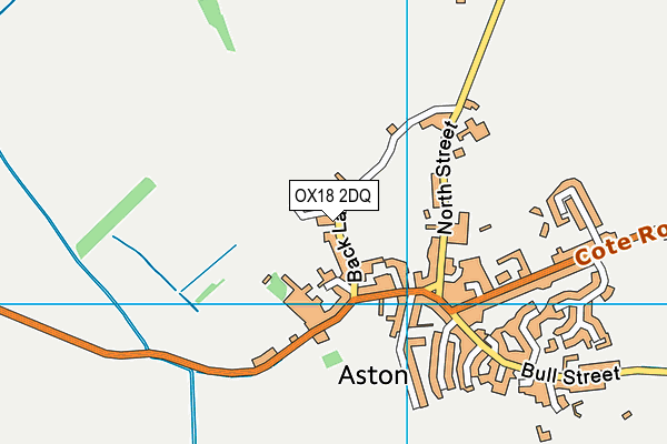 OX18 2DQ map - OS VectorMap District (Ordnance Survey)