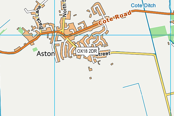 OX18 2DR map - OS VectorMap District (Ordnance Survey)