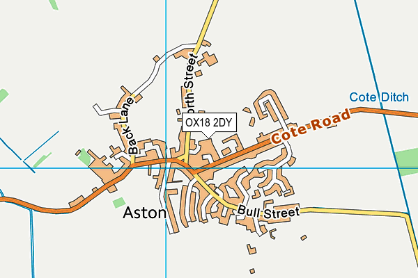 OX18 2DY map - OS VectorMap District (Ordnance Survey)