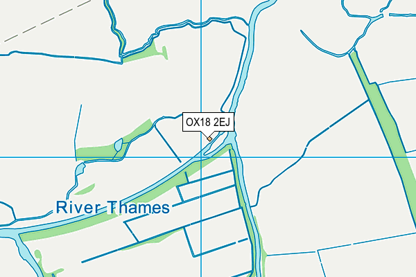 OX18 2EJ map - OS VectorMap District (Ordnance Survey)
