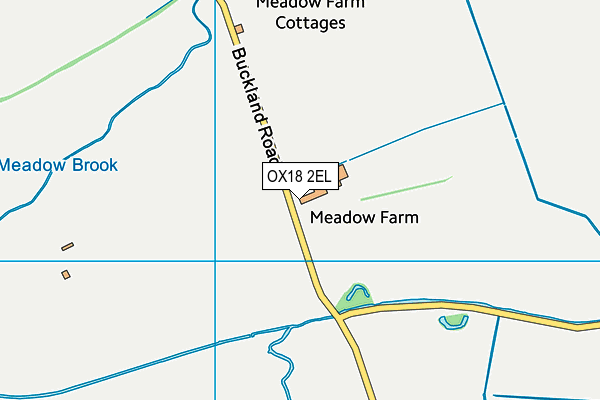 OX18 2EL map - OS VectorMap District (Ordnance Survey)