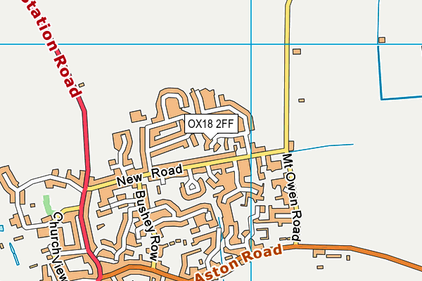 OX18 2FF map - OS VectorMap District (Ordnance Survey)