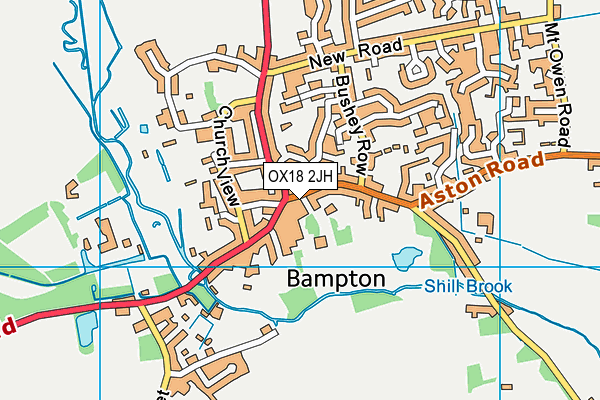 OX18 2JH map - OS VectorMap District (Ordnance Survey)