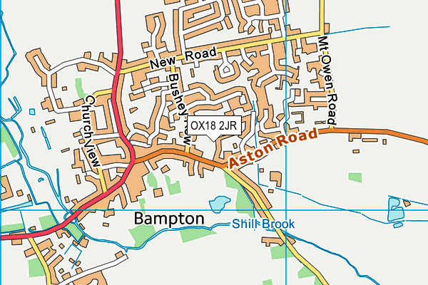 OX18 2JR map - OS VectorMap District (Ordnance Survey)