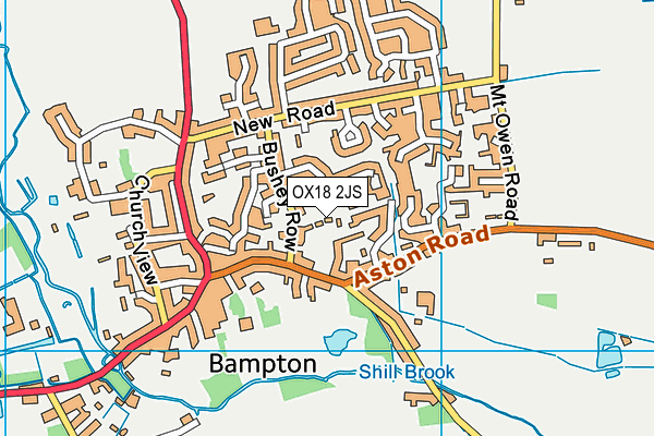 OX18 2JS map - OS VectorMap District (Ordnance Survey)