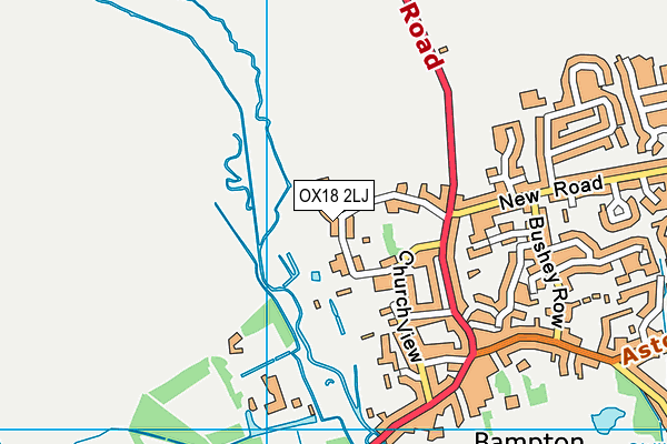 OX18 2LJ map - OS VectorMap District (Ordnance Survey)