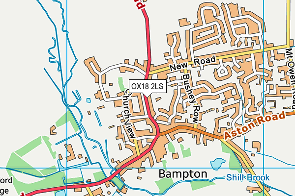 OX18 2LS map - OS VectorMap District (Ordnance Survey)