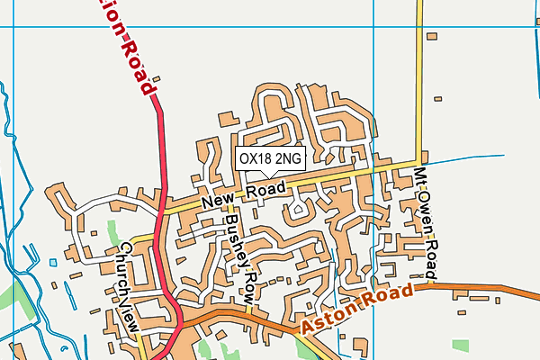 OX18 2NG map - OS VectorMap District (Ordnance Survey)