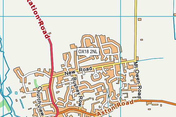 OX18 2NL map - OS VectorMap District (Ordnance Survey)