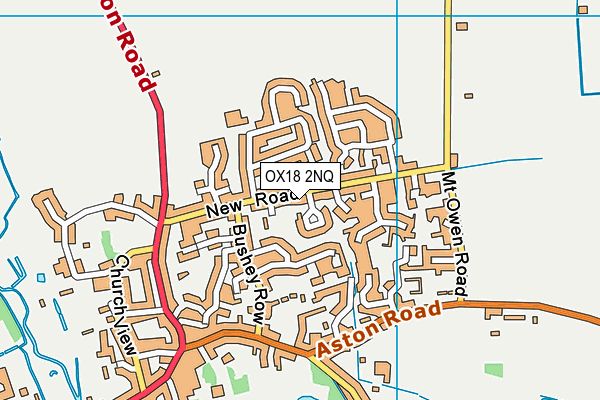 OX18 2NQ map - OS VectorMap District (Ordnance Survey)