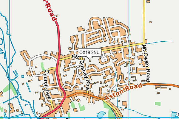 OX18 2NU map - OS VectorMap District (Ordnance Survey)
