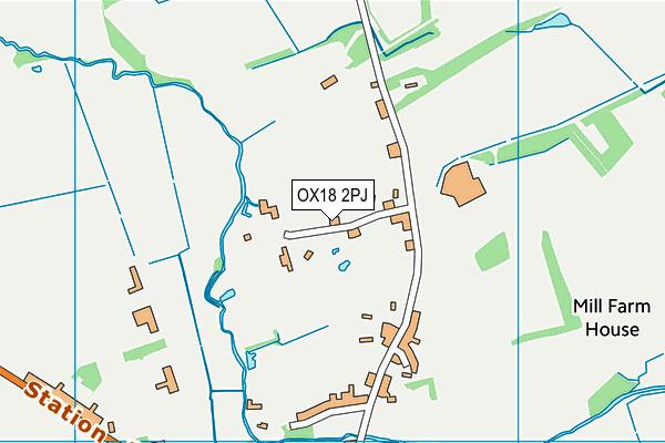OX18 2PJ map - OS VectorMap District (Ordnance Survey)