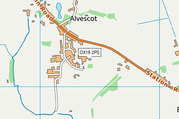 OX18 2PS map - OS VectorMap District (Ordnance Survey)