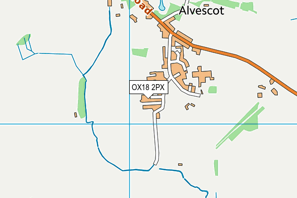 OX18 2PX map - OS VectorMap District (Ordnance Survey)