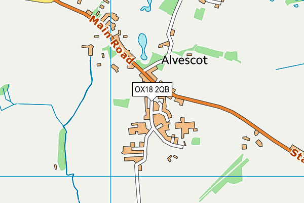 OX18 2QB map - OS VectorMap District (Ordnance Survey)