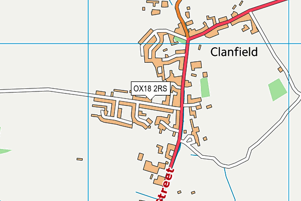 OX18 2RS map - OS VectorMap District (Ordnance Survey)