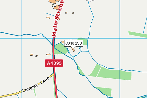 OX18 2SU map - OS VectorMap District (Ordnance Survey)