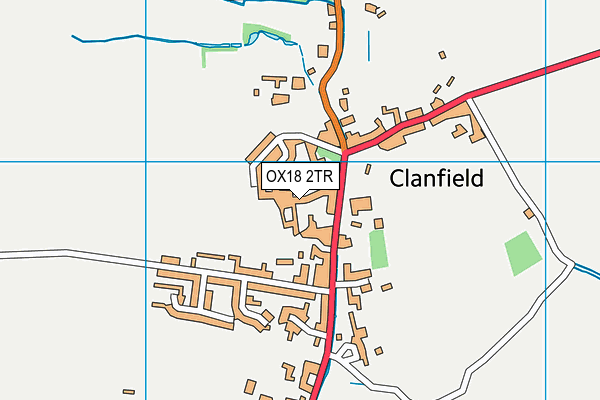 OX18 2TR map - OS VectorMap District (Ordnance Survey)