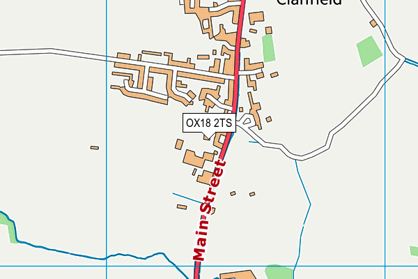 OX18 2TS map - OS VectorMap District (Ordnance Survey)