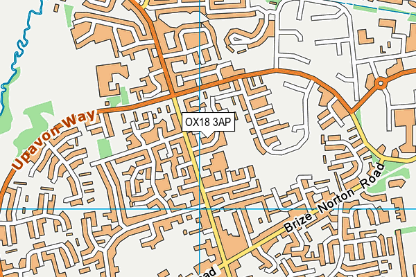 OX18 3AP map - OS VectorMap District (Ordnance Survey)