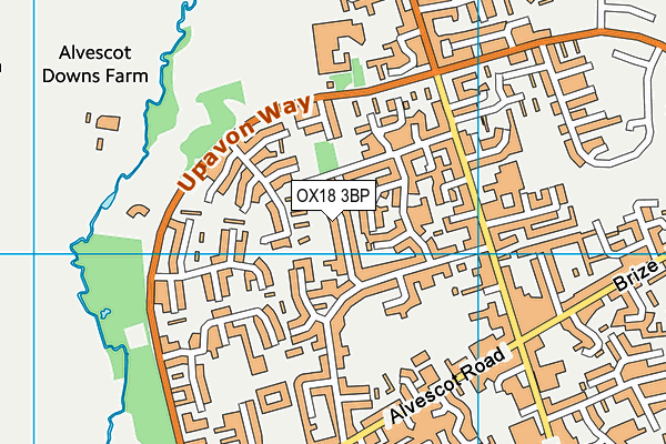 OX18 3BP map - OS VectorMap District (Ordnance Survey)