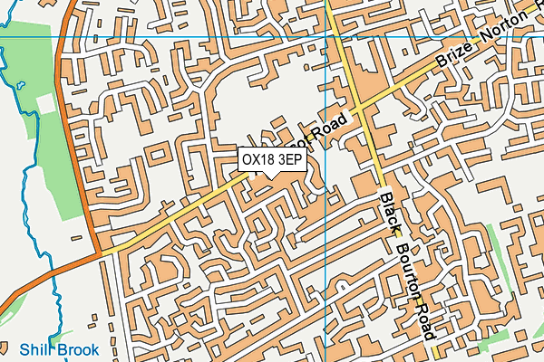 OX18 3EP map - OS VectorMap District (Ordnance Survey)