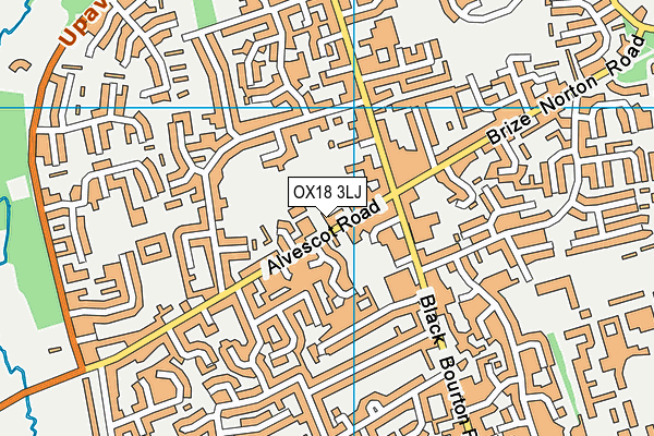 OX18 3LJ map - OS VectorMap District (Ordnance Survey)