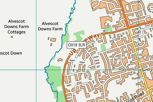 OX18 3LR map - OS VectorMap District (Ordnance Survey)