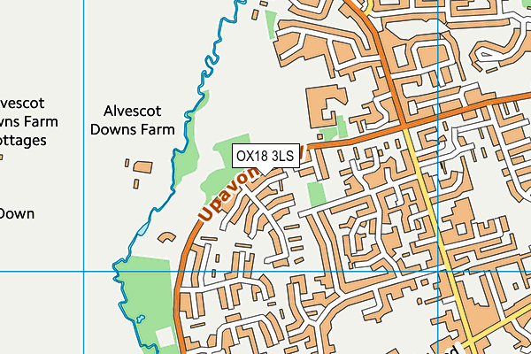 OX18 3LS map - OS VectorMap District (Ordnance Survey)