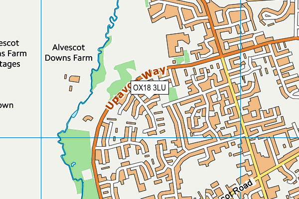 OX18 3LU map - OS VectorMap District (Ordnance Survey)