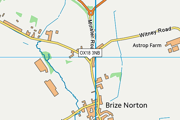 OX18 3NB map - OS VectorMap District (Ordnance Survey)