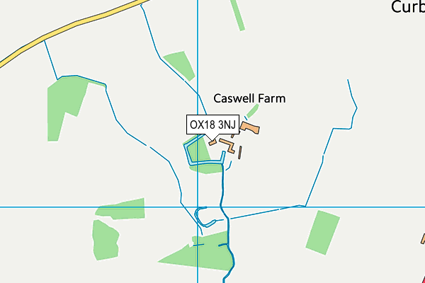 OX18 3NJ map - OS VectorMap District (Ordnance Survey)
