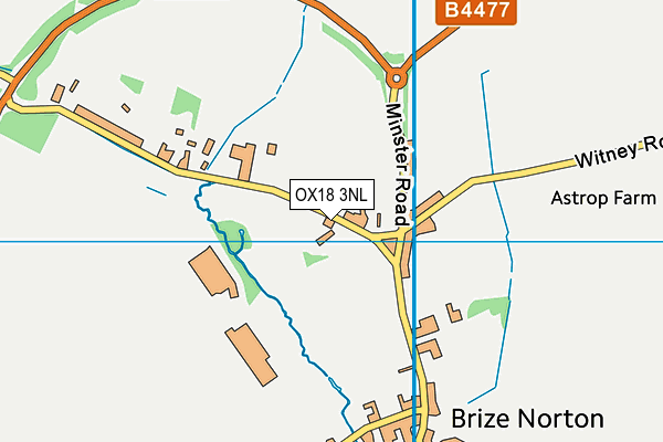 OX18 3NL map - OS VectorMap District (Ordnance Survey)