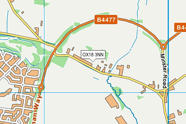 OX18 3NN map - OS VectorMap District (Ordnance Survey)