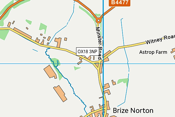 OX18 3NP map - OS VectorMap District (Ordnance Survey)