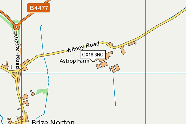 OX18 3NQ map - OS VectorMap District (Ordnance Survey)