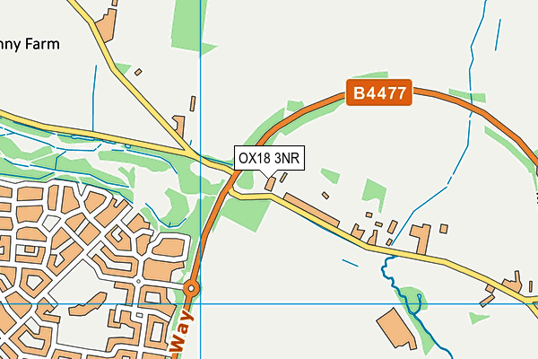 OX18 3NR map - OS VectorMap District (Ordnance Survey)