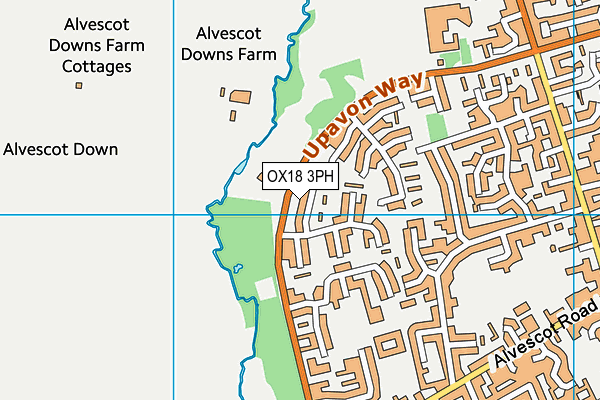 OX18 3PH map - OS VectorMap District (Ordnance Survey)