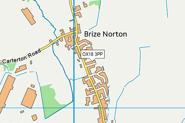 OX18 3PP map - OS VectorMap District (Ordnance Survey)