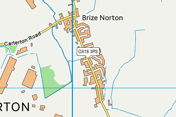 OX18 3PS map - OS VectorMap District (Ordnance Survey)