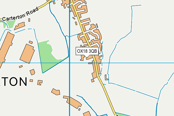 OX18 3QB map - OS VectorMap District (Ordnance Survey)