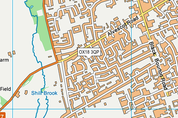 OX18 3QP map - OS VectorMap District (Ordnance Survey)