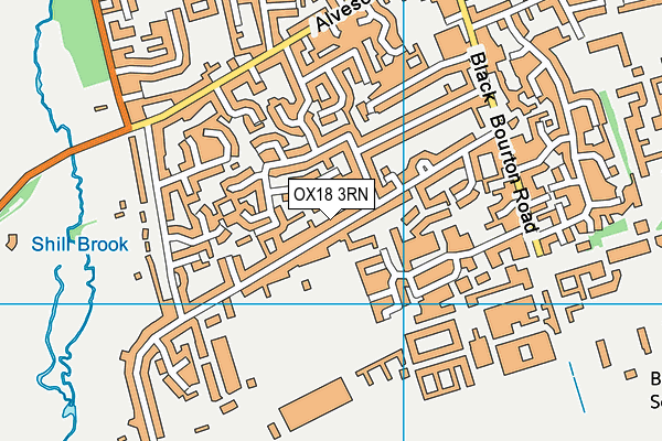 OX18 3RN map - OS VectorMap District (Ordnance Survey)